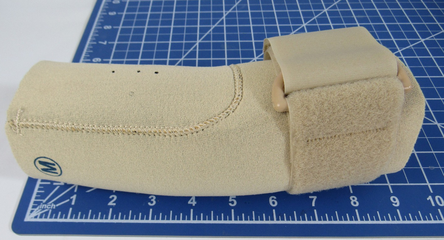 Jerome Orthopedic Products Neoprene Elbow Sleeve w Strap, Beige, Size Medium
