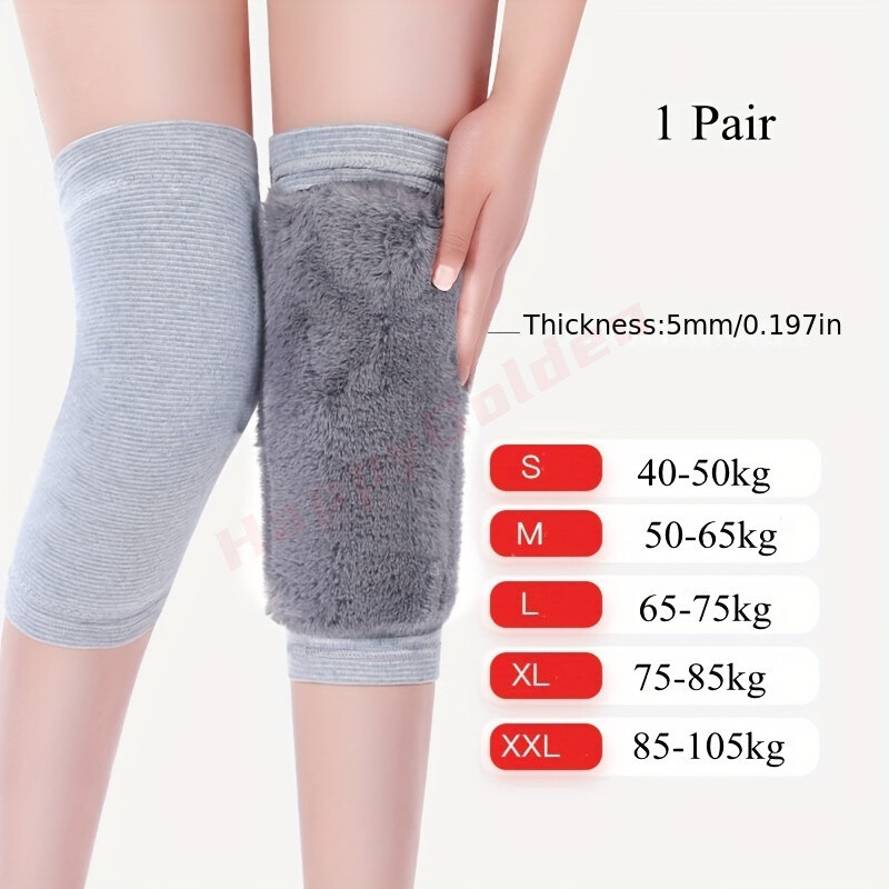 Winter Warm Knee Pads Women Men Elderly Cold Leg Arthritis Kneepad Knee Support