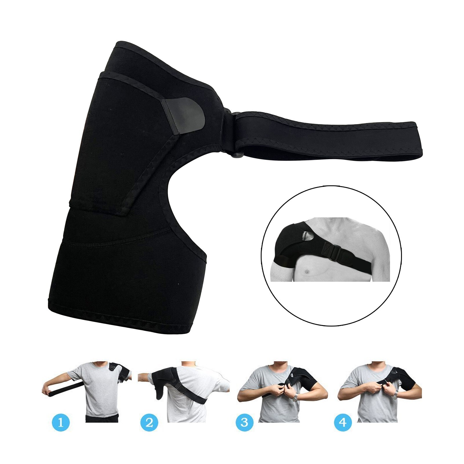 Shoulder Brace Support Compression Sleeve Torn Rotator Cuff Joint Pain Relief