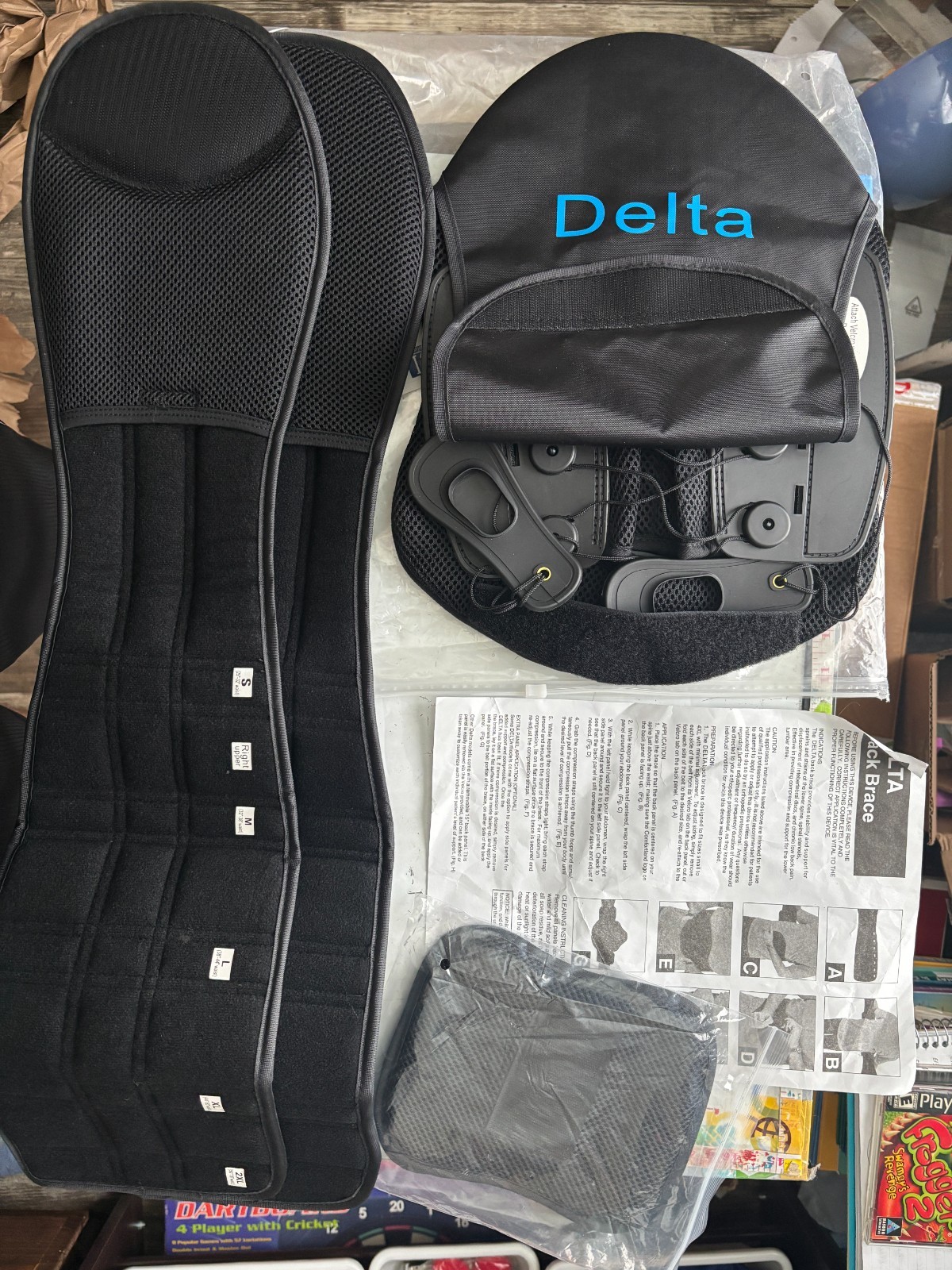 Comfortland DL-37 Delta LSO Back Brace Universal S M L XL 2XL New Open