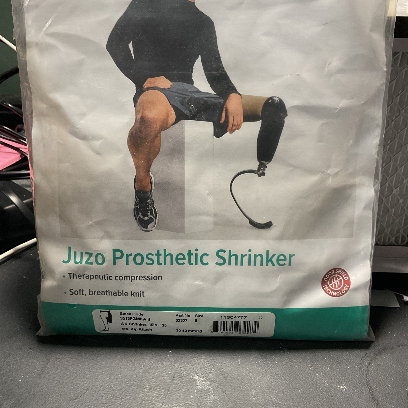 Juzo Prosthetic Shrinker Size II – 10in. / 25cm Hip Attach 30-40mmHg Beige NWT
