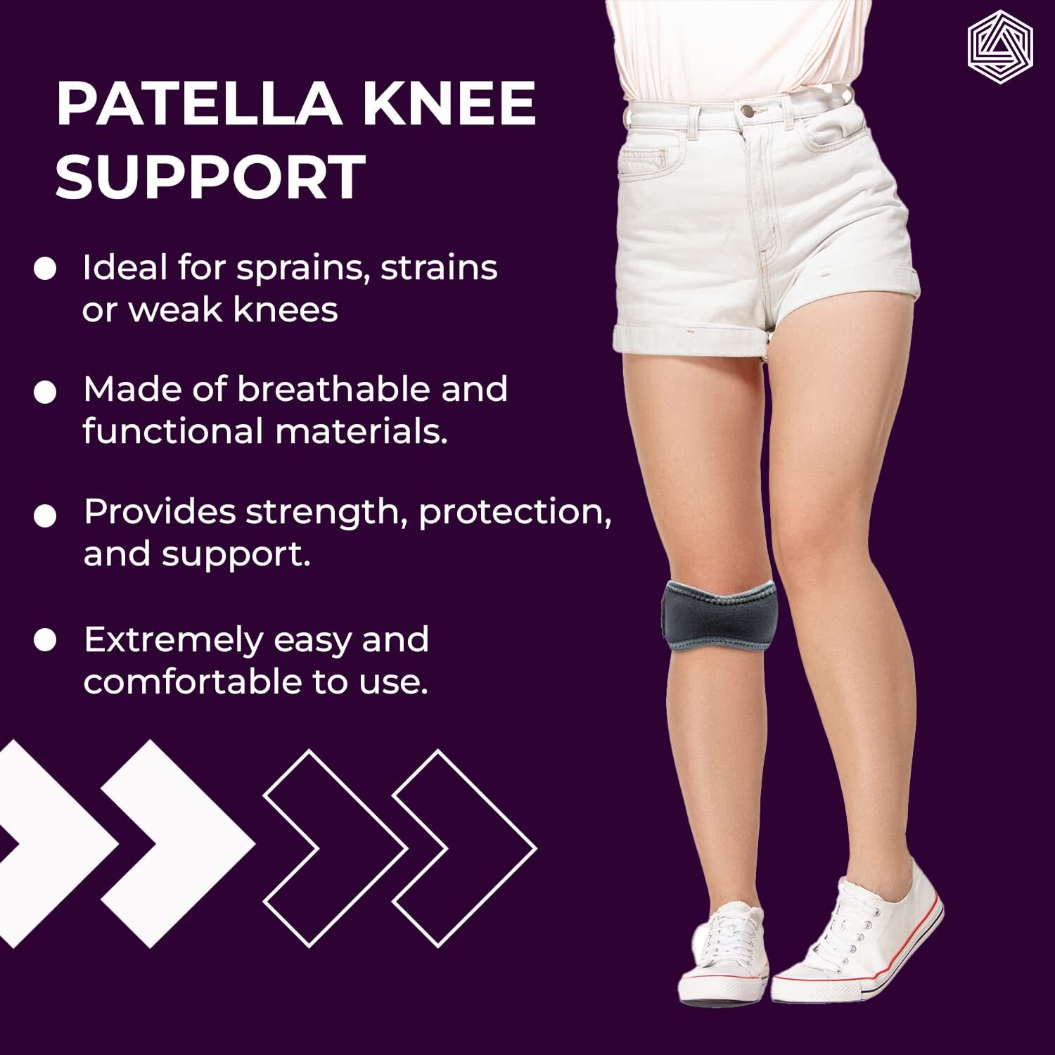 Boldfit Patella Knee Support Strap For Gym Workout 1 Piece