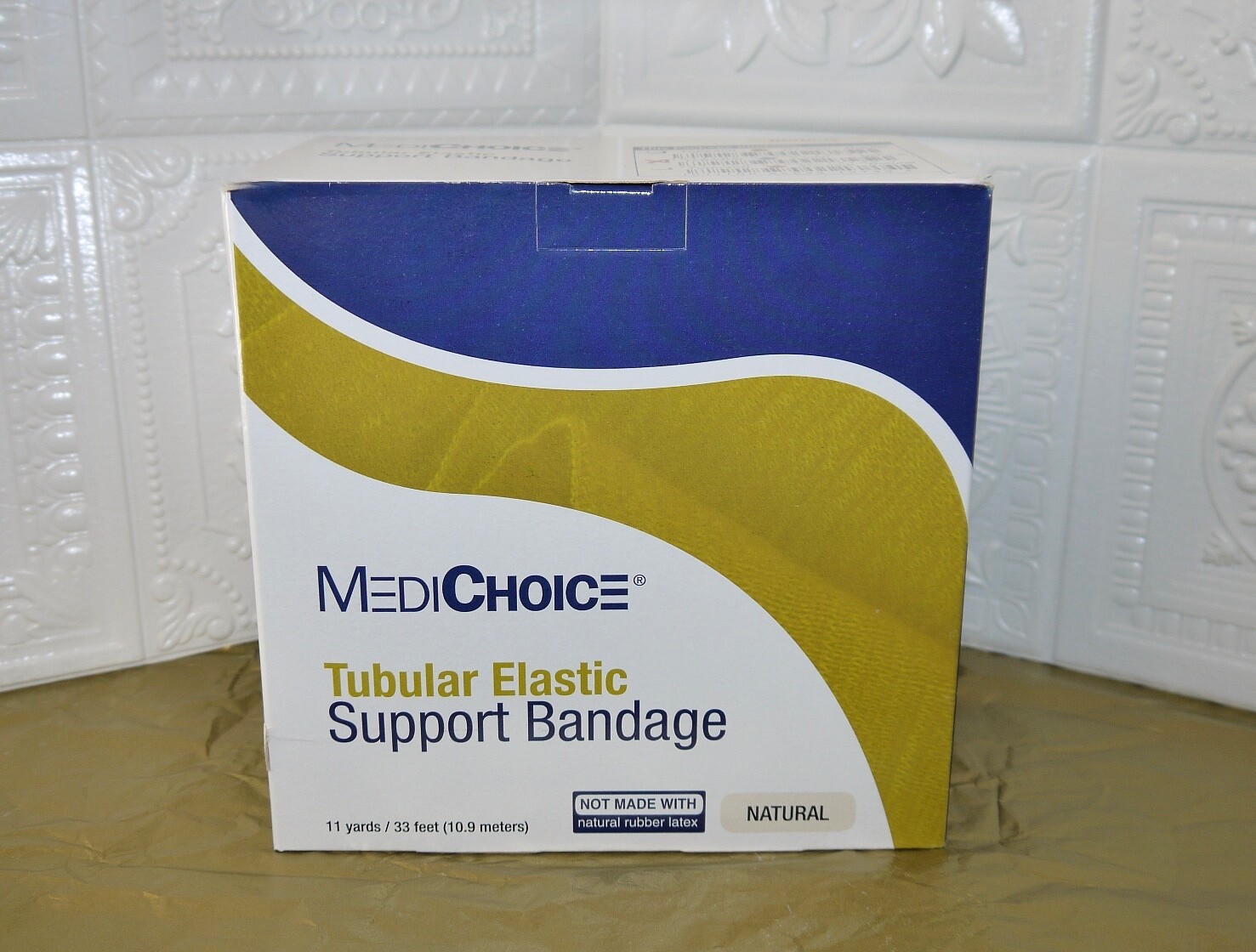 MediChoice MADE USA Tubular Elastic Support Bandage Natural Sz F 4 In x 11 yds