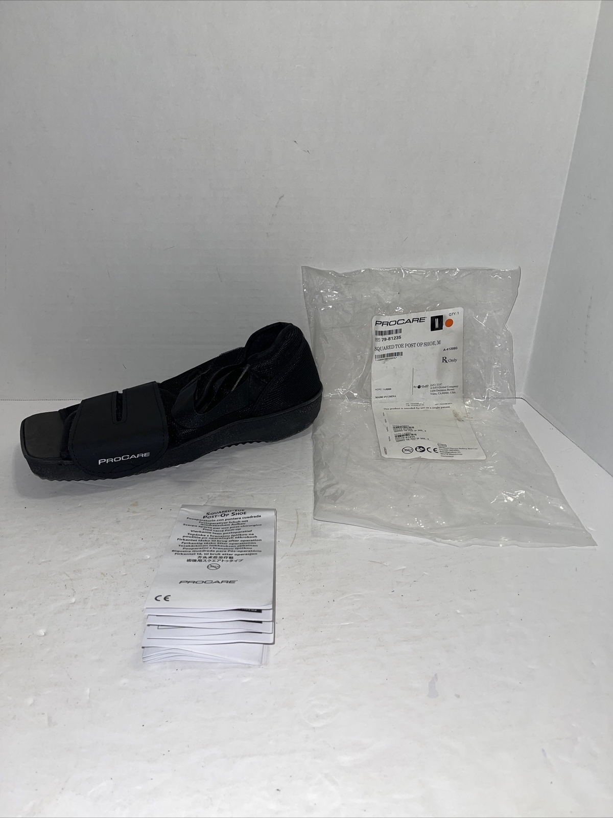 ProCare Squared Toe Post-Op Shoe Size: MEDIUM NOB