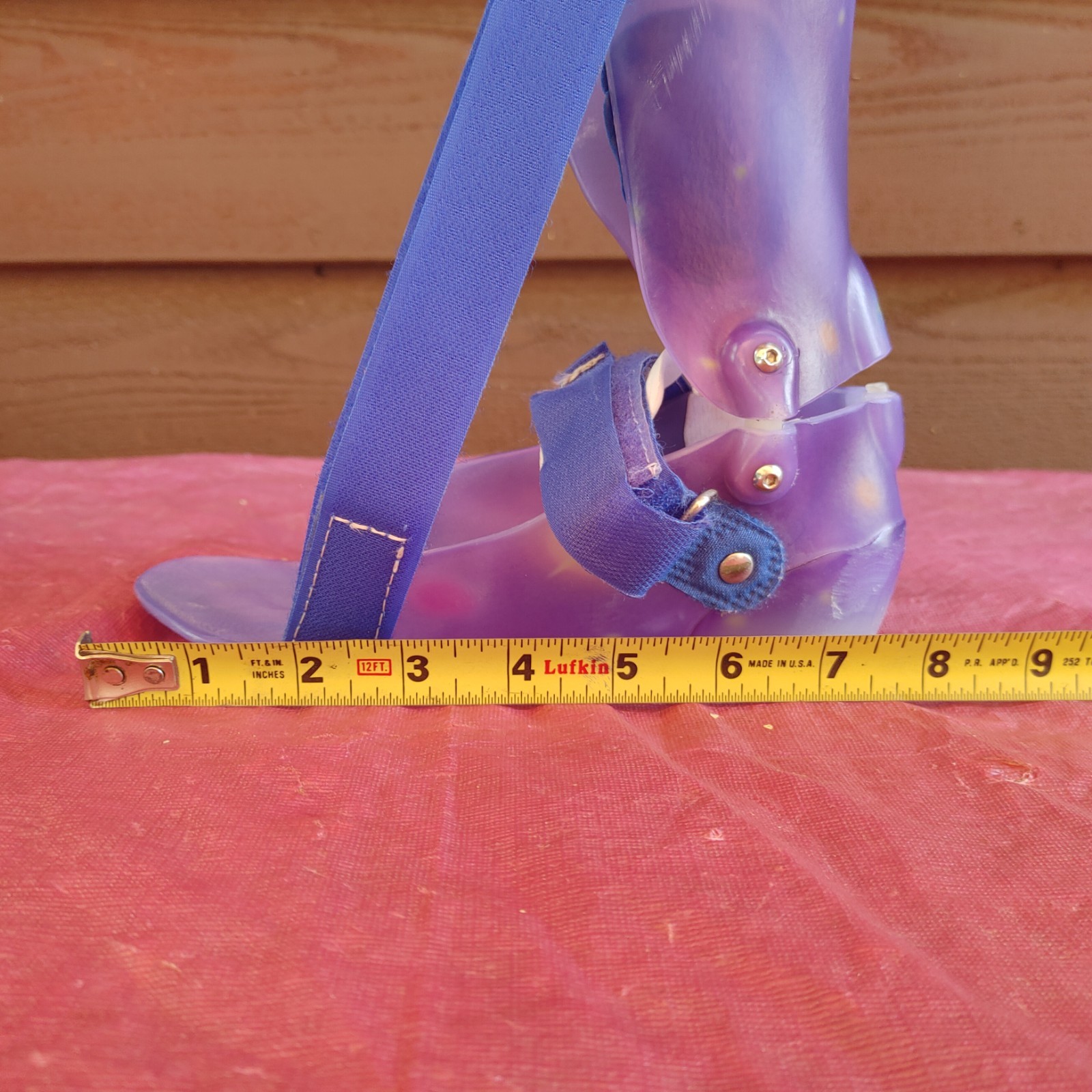 AFO Brace Hinged Thermoplastic LEFT Ankle Drop Foot Support Pediatric Orthosis