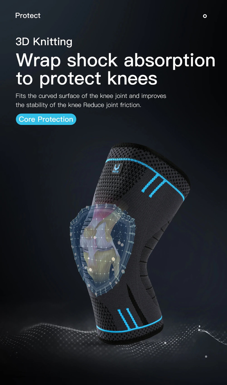 Knee Support Knee Pads Brace Gym Sports Protector Basketball Volleyball Run Gift