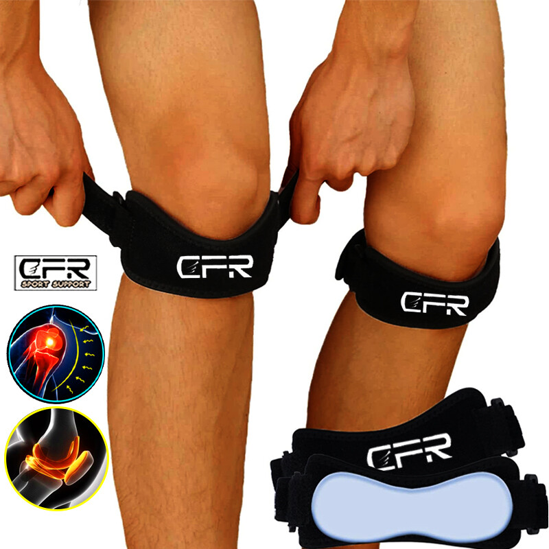 Knee Pain Relief & Patella Stabilizer Knee Strap Brace Support Arthritis Running