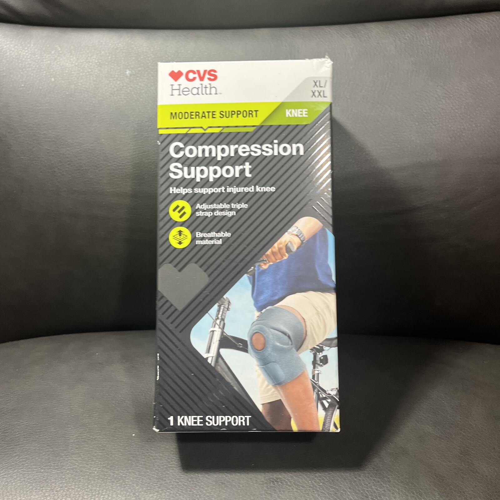 CVS Compression Support Knee Size XL /XXL Moderate Support NEW Odor Resistant