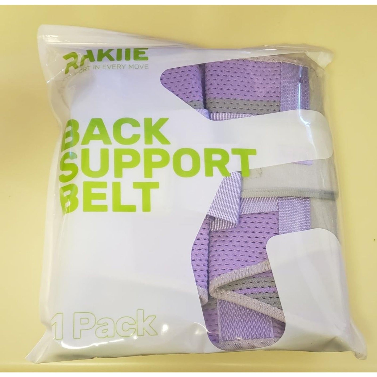Women’s Back Brace Purple Size M Adjustable Breathable Lumbar Support