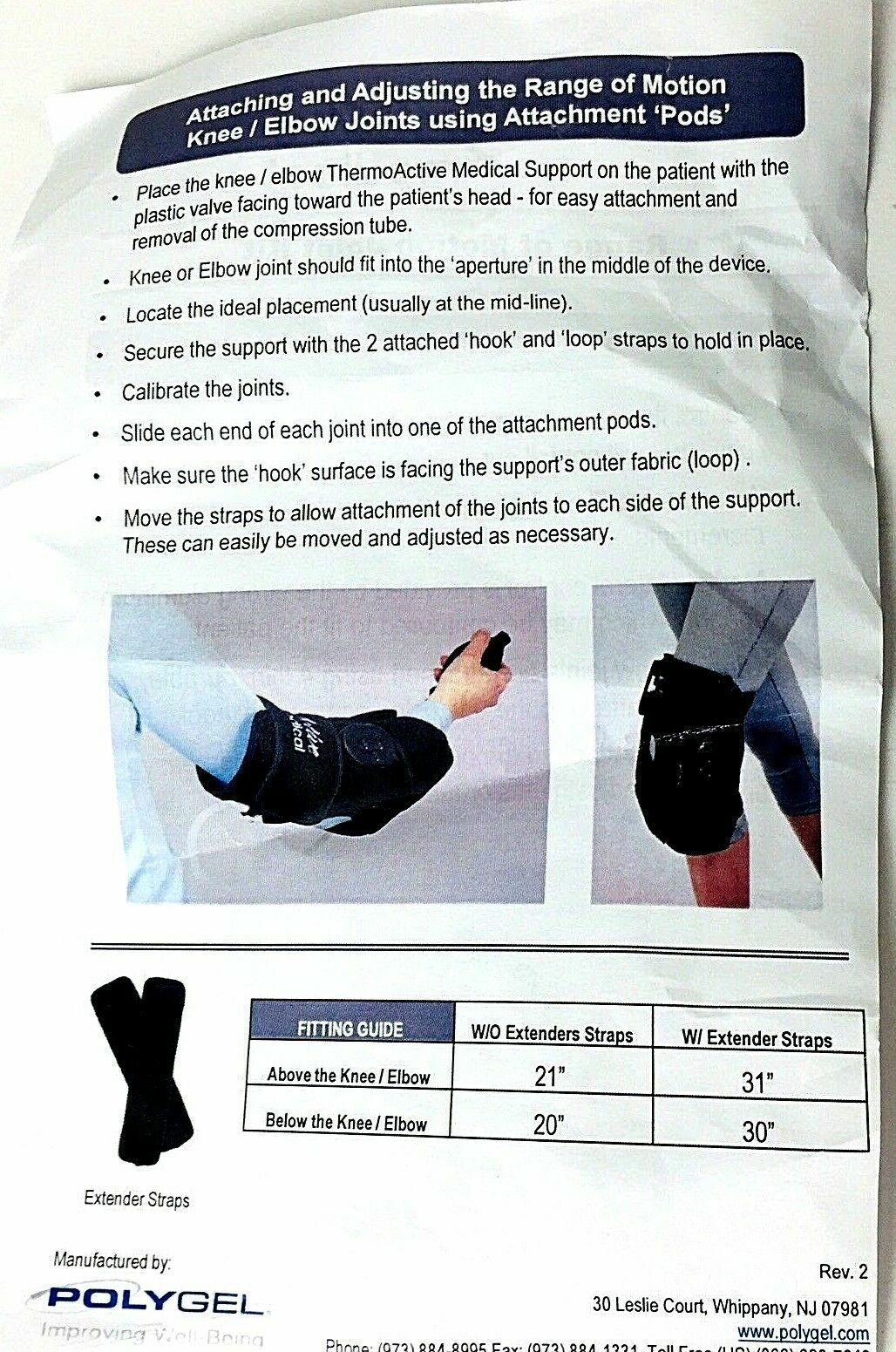 THERMO ACTIVE BRACE 6023 COLD & HOT COMPRESSION THERAPY LG KNEE-ROM PRO VERSION