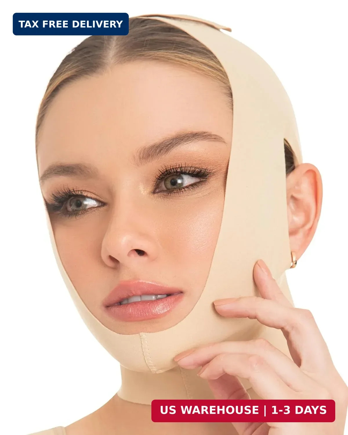 M&D Face Slimming Chin Strap Lipo Compression Garment Mentonera Postquirúrgica F