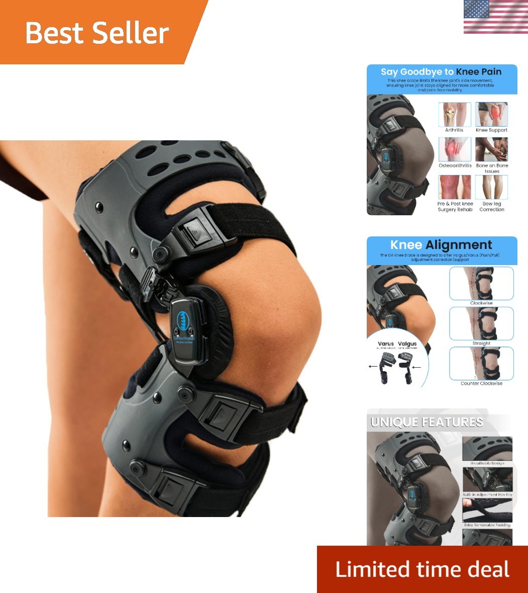 Men & Women OA Unloader Knee Brace, Medial Arthritis Pain & Osteoarthritis Of…