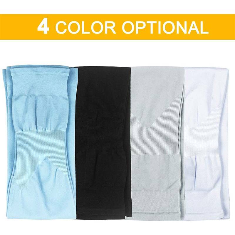 1/2 Pairs Arm Sleeve Sports Elbow Brace Support Wrap Compression UV Protection