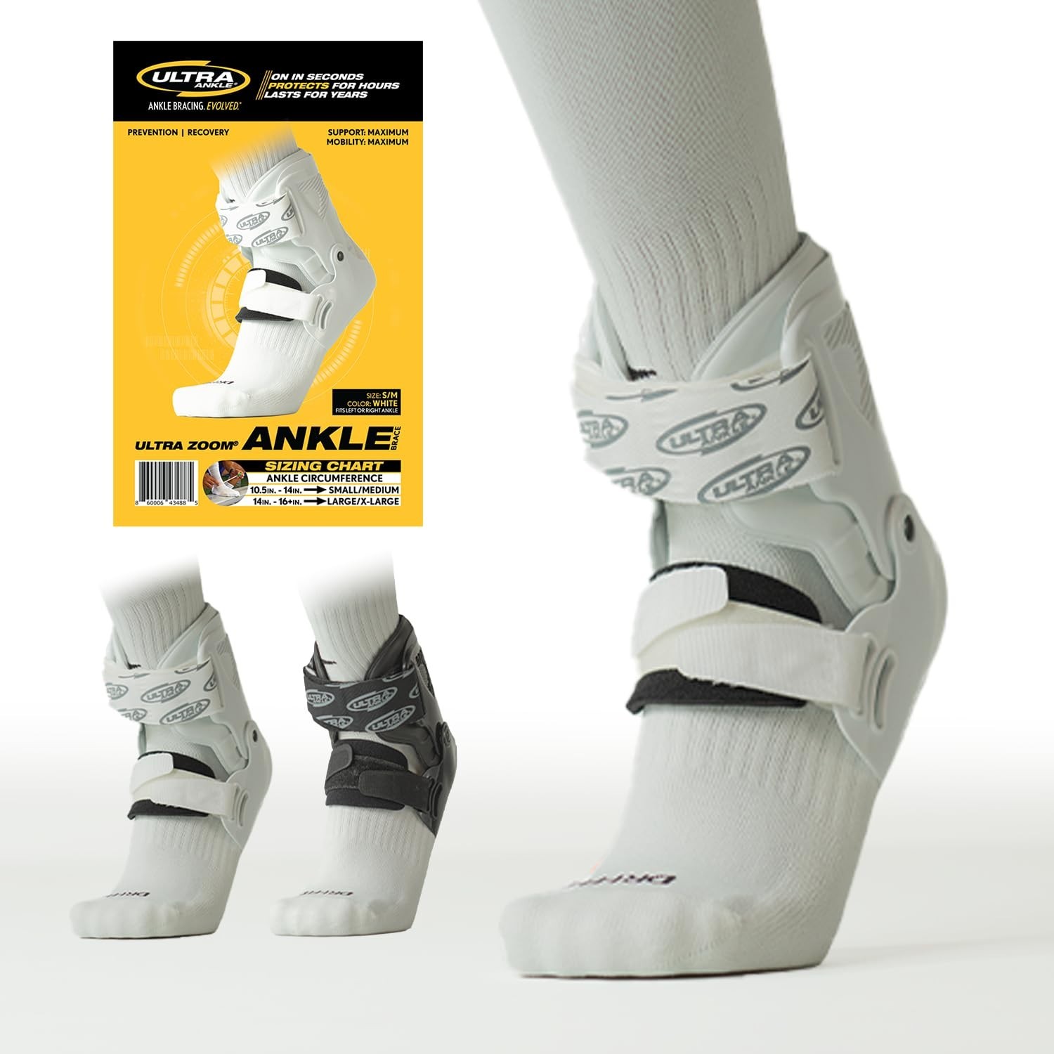 Ultra Zoom Ankle Brace for Sports Injury Recovery & Prevention – Hinged Support