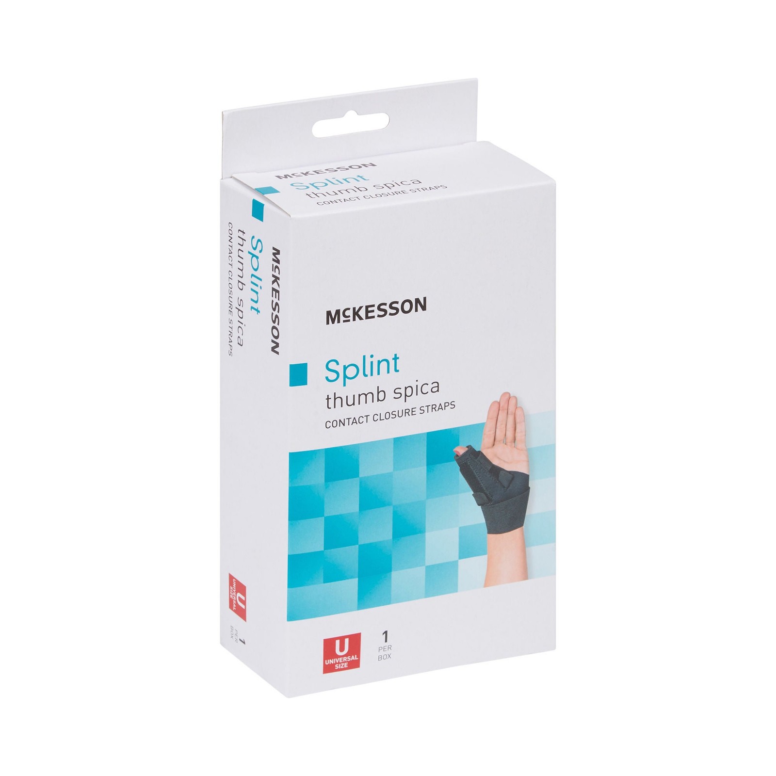 McKesson Hook and Loop Thumb Splint for Either Hand 155-BH82710