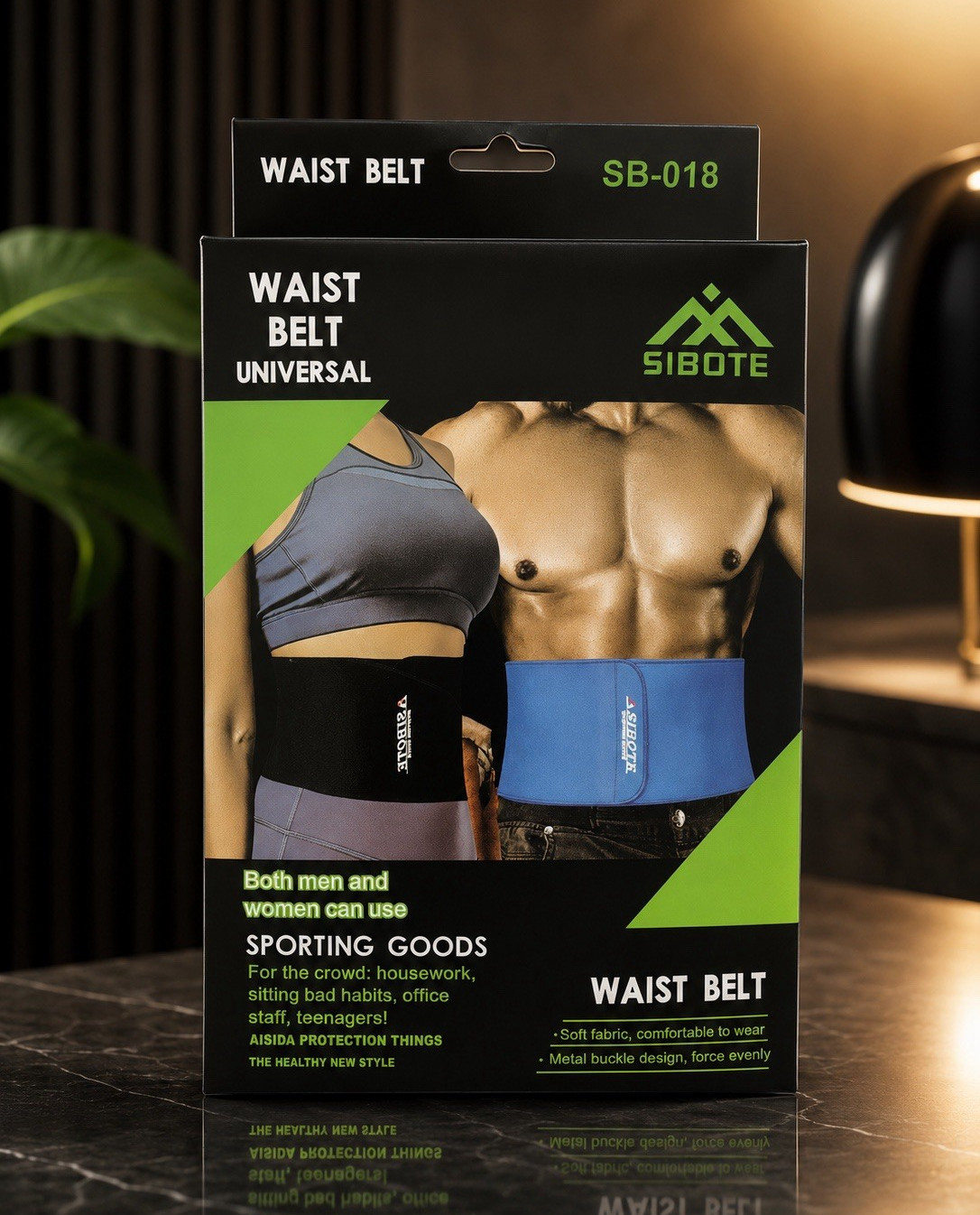 Waist reducer Nylon Waist Belt Back Support Wrap Pain Relief