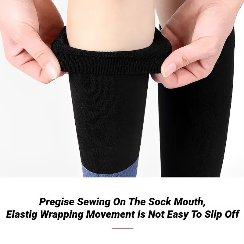 Calf Sleeves Leg Support Compression Socks Running Shin Splint Varicose Vein