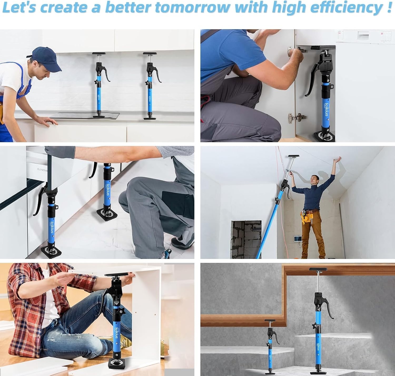 Telescopic Support Poles 49.2-114.2 in – Ideal for Cabinets & Cargo Applications
