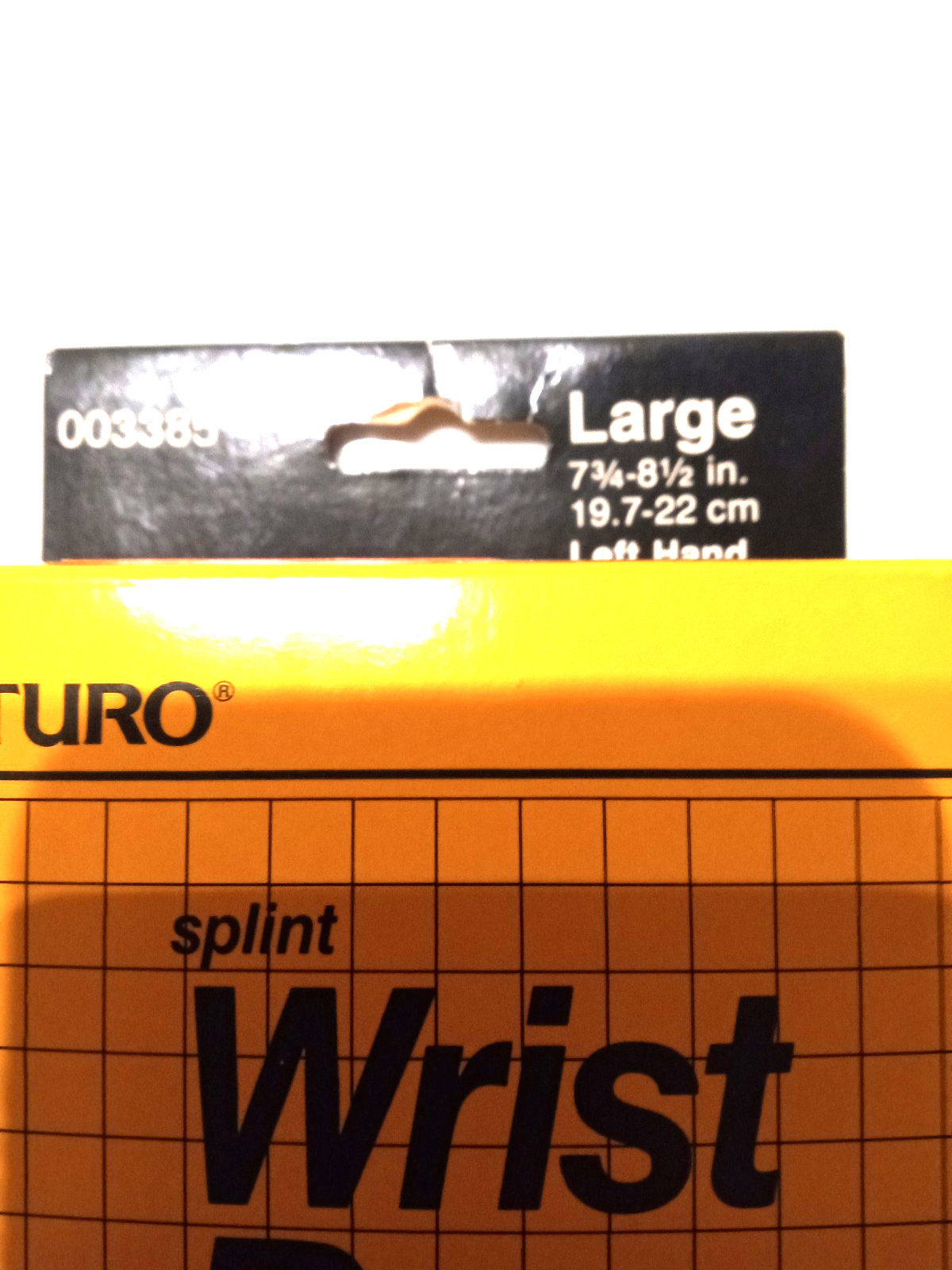 FUTURO SPLINT WRIST BRACE left Hand large 7 3/4-8 1/2 inch
