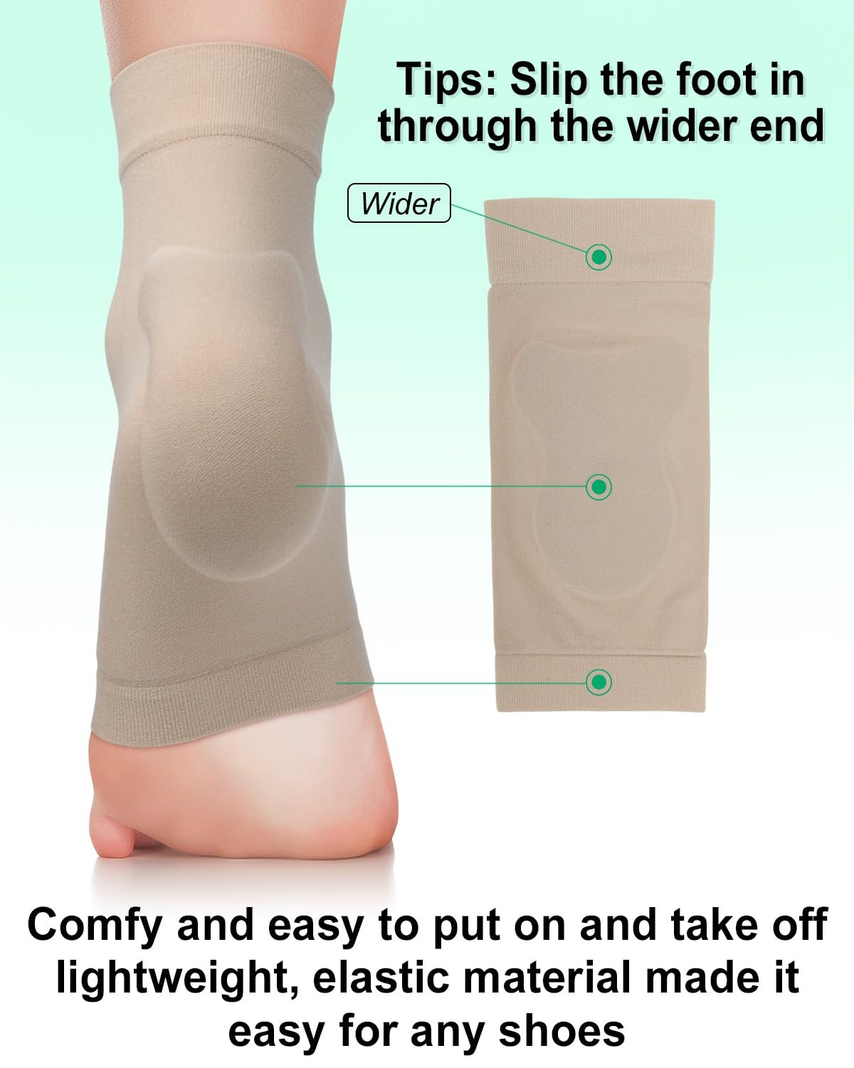 BLATOWN Achilles Tendon Support with Silicone Heel Protector Cushion Pad, Ach