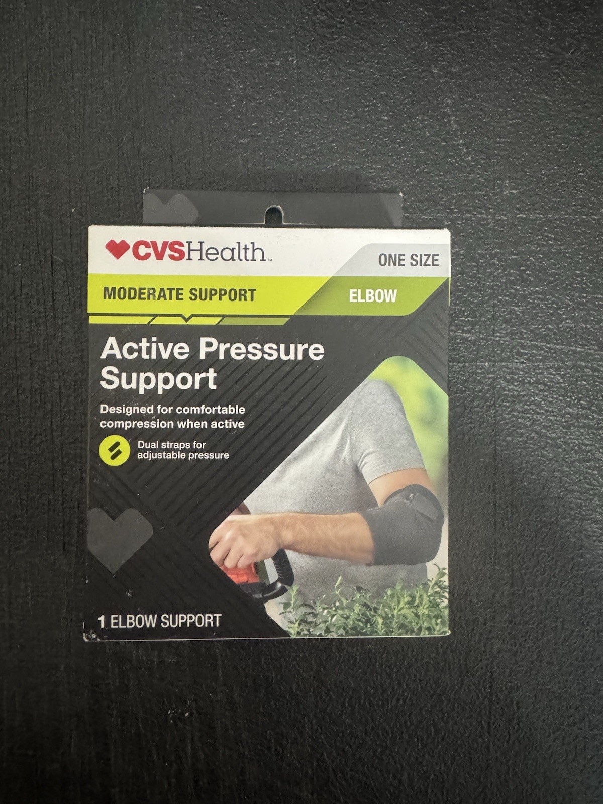 CVS Health Elbow Active Pressure Support MODERATE Support ONE SIZE Free Shipping