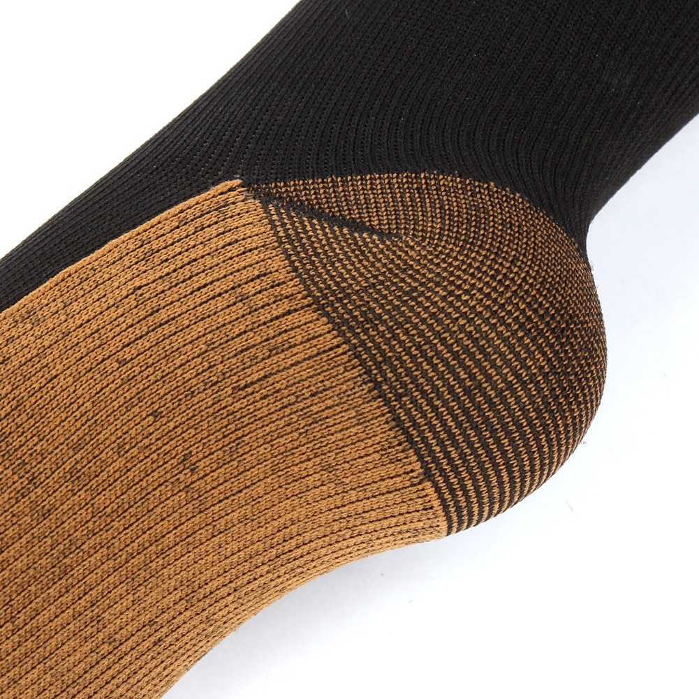 Black Knee High Compression Support Socks Graduated Support for Men Women S-XXL