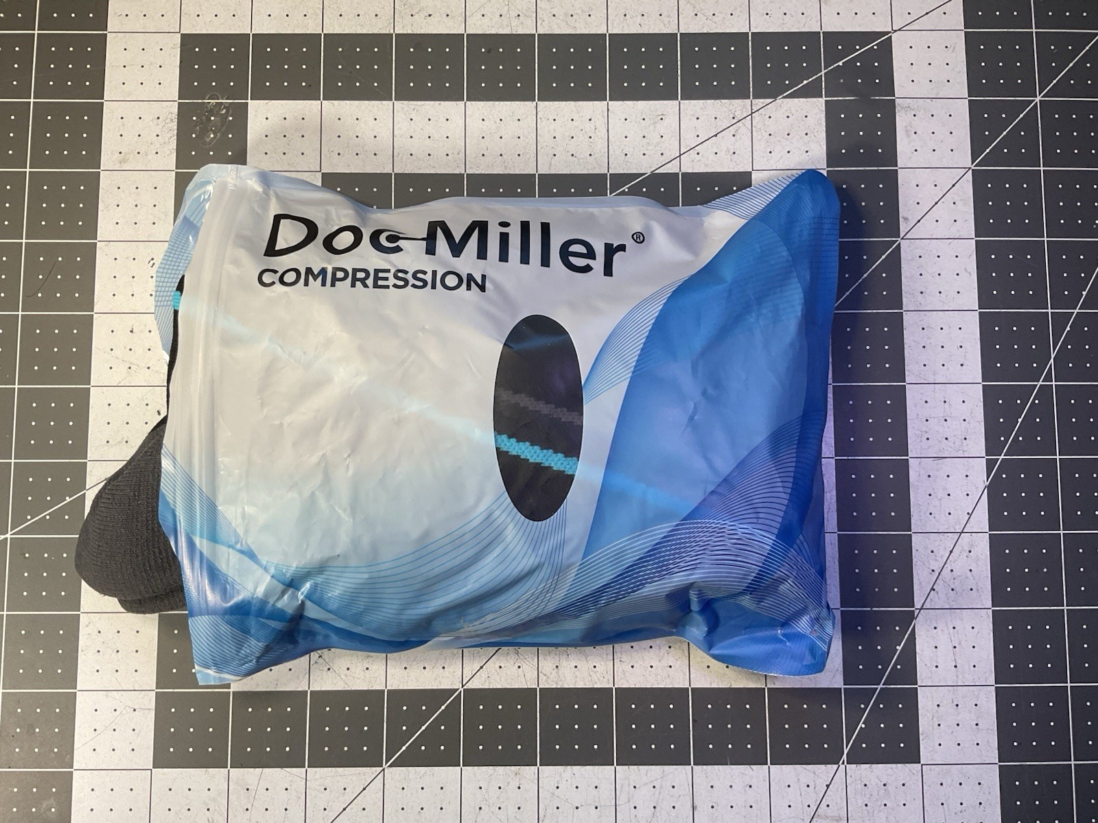 Doc Miller, Compression Close Toe Socks, Black, XL , New