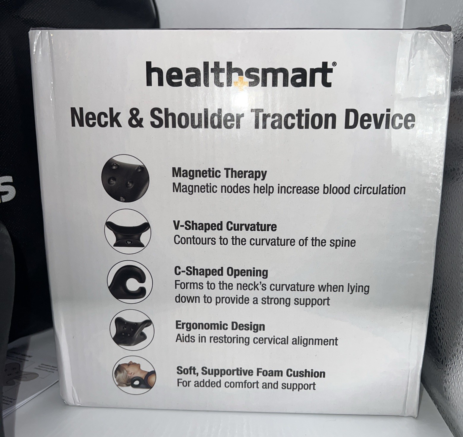Open Box HealthSmart Neck & Shoulder Traction Device & Relaxer w/ Carrying Bag