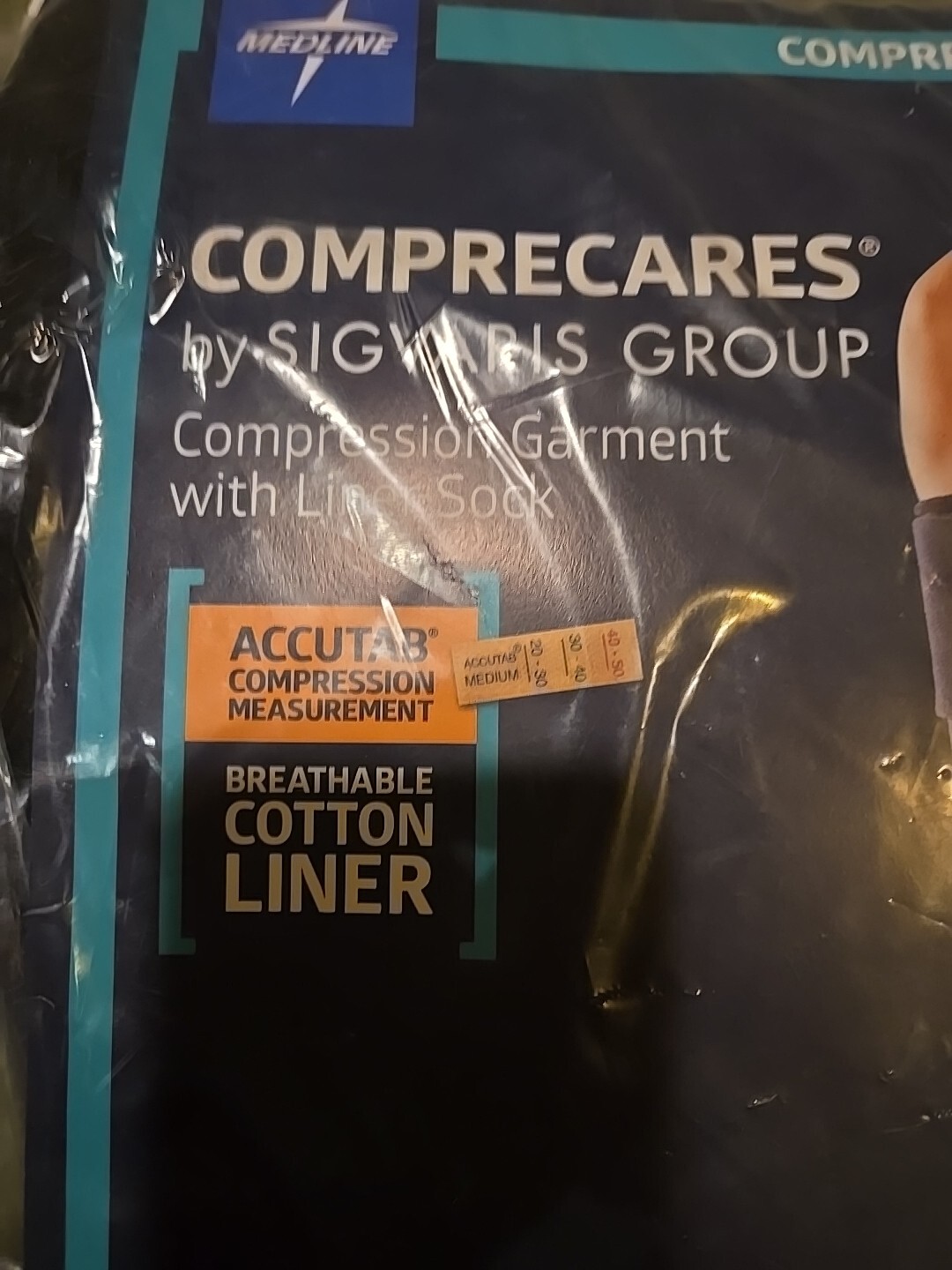 SIGVARIS COMPRECARES Reusable Compression Garment Kit Sock XXL- Tall 20-50mmHg