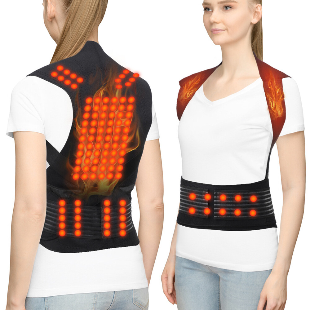 Posture Corrector Support Brace Magnetic Back Shoulder Brace Belt Band Unisex US