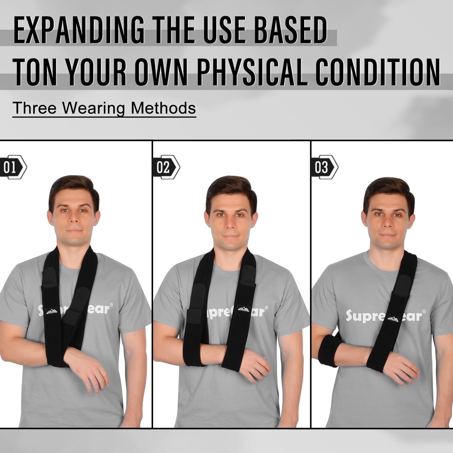 Adjustable Arm Support Strap, Lightweight Shoulder Immobilizer for Injured El…