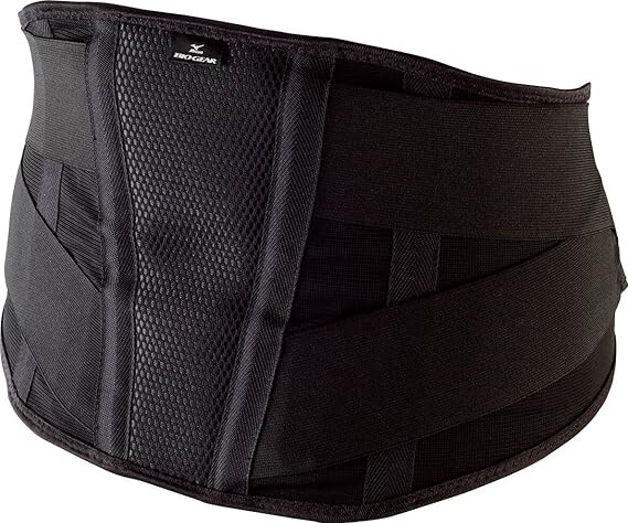 MIZUNO Biogear Waist Lumbar Supporter – K2JJ5B72, Black, Size S