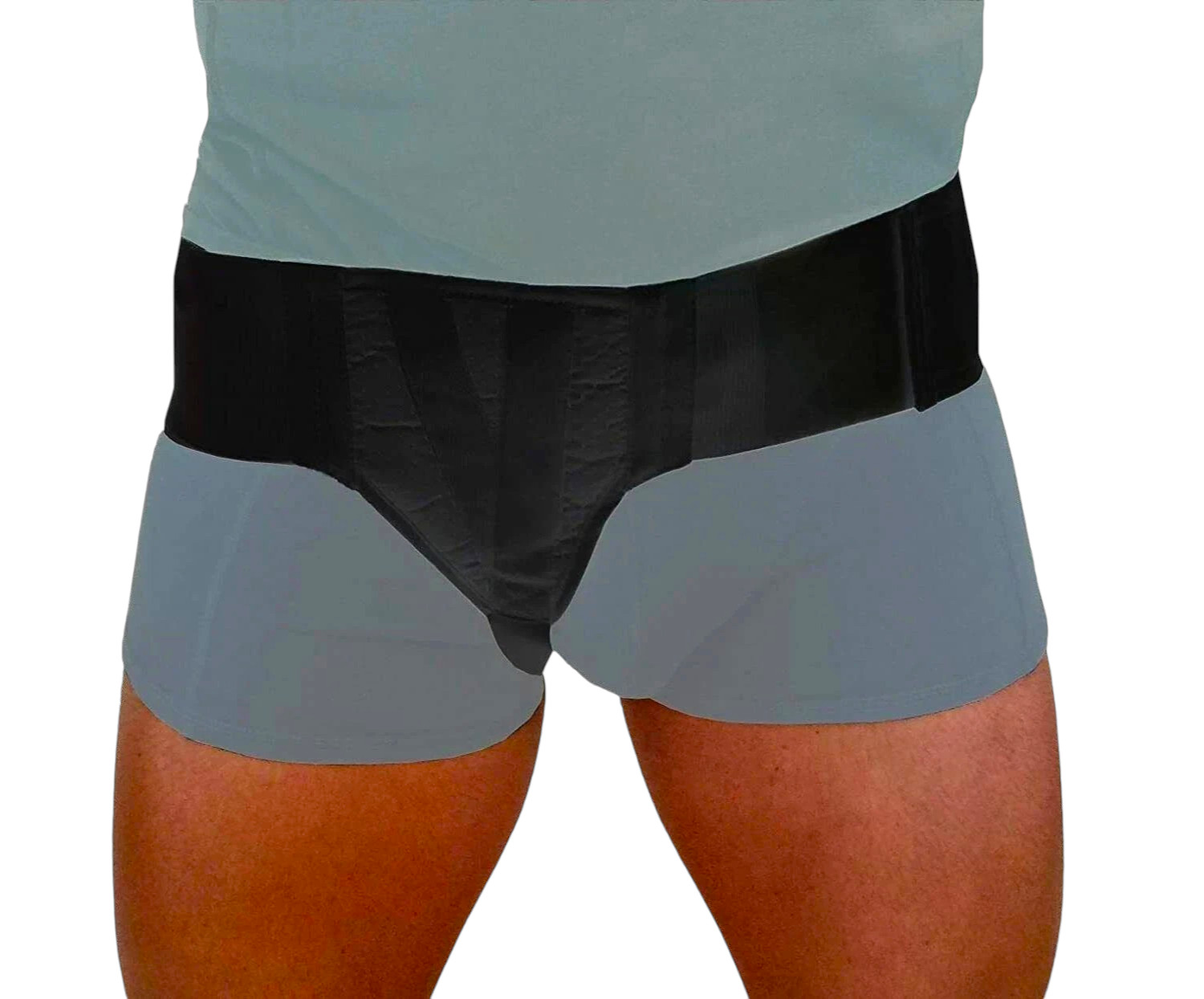 Single Inguinal Hernia Belt Support Truss Adjustable Groin Pain Relief Strap