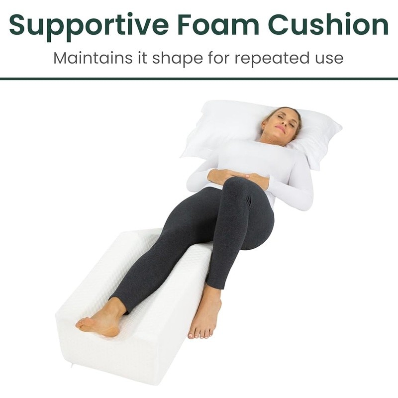 Knee Elevation Pillow Foam Support Wedge Post Surgery Injury Recovery Aid New