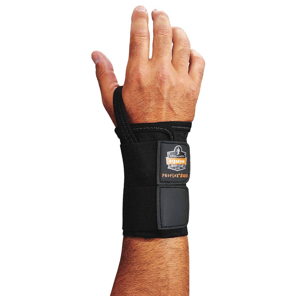 PROFLEX BY ERGODYNE 70032 Wrist Support,S,Left,Black 3RXY6