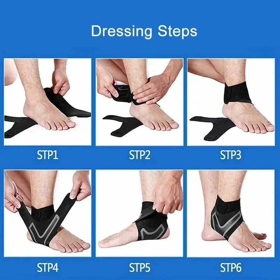 Ankle Support Compression Brace Foot Heel Achilles Tendon Pain Relief Strap