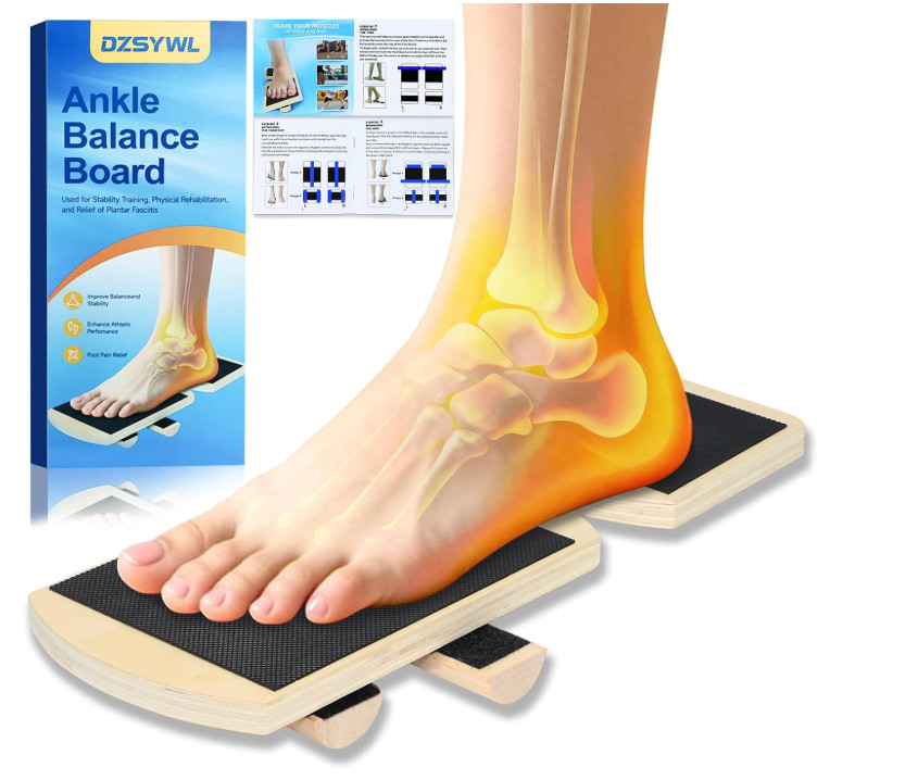 Ankle Board, Foot Strengthener, Axis Board, Single Leg Balance Board, Blackboard
