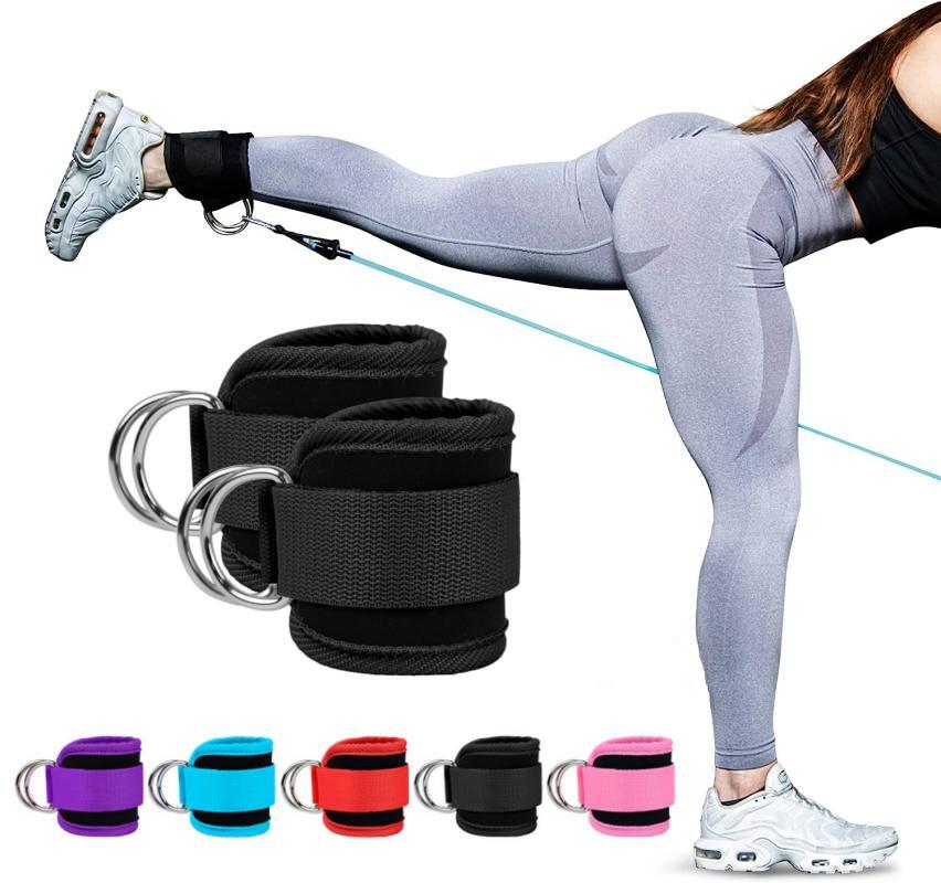 Double D-ring Ankle Straps – Gym Support for Glutes, Legs & Strength Training