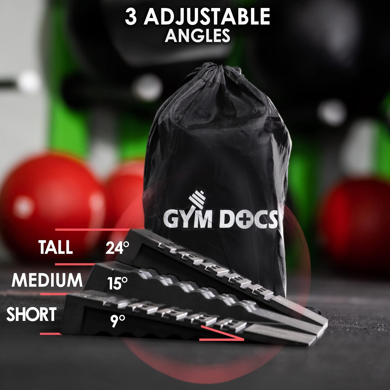 Adjustable Squat Wedge Blocks – Non-Slip Slant Boards for Strength Training