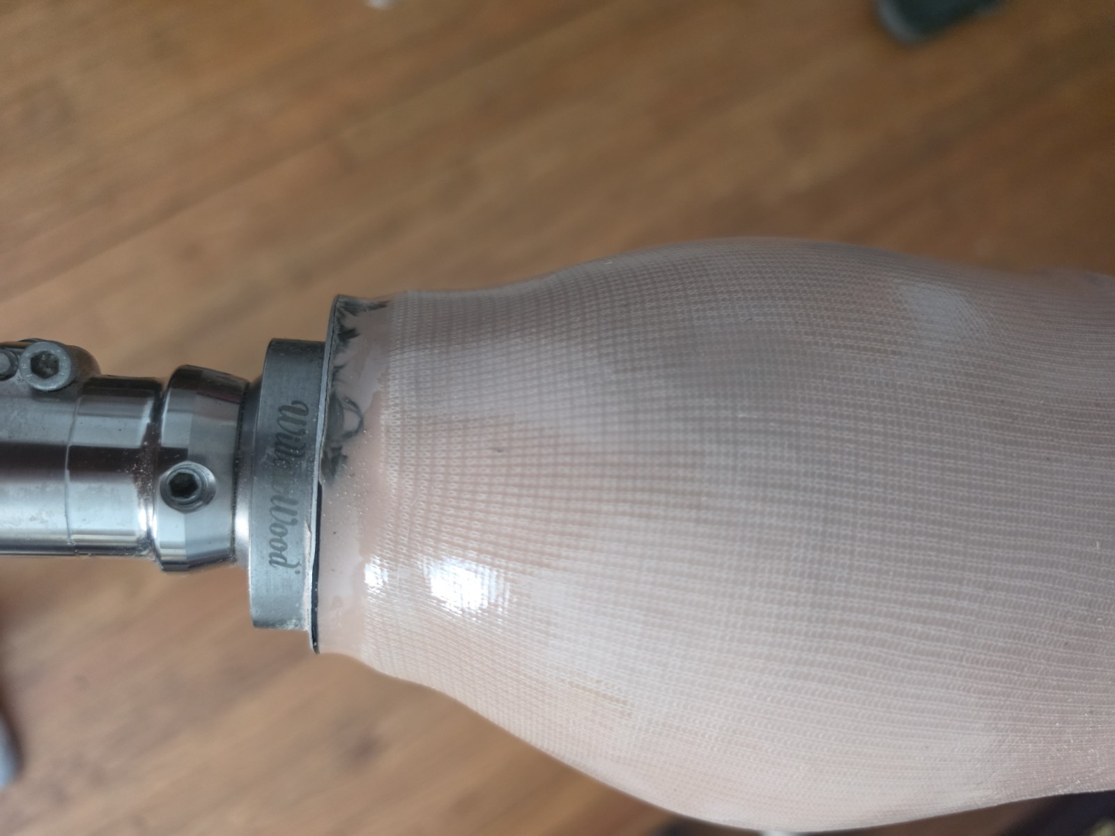 Prosthetic Leg With Bulldog Titanium Ossur And Willowwood Base