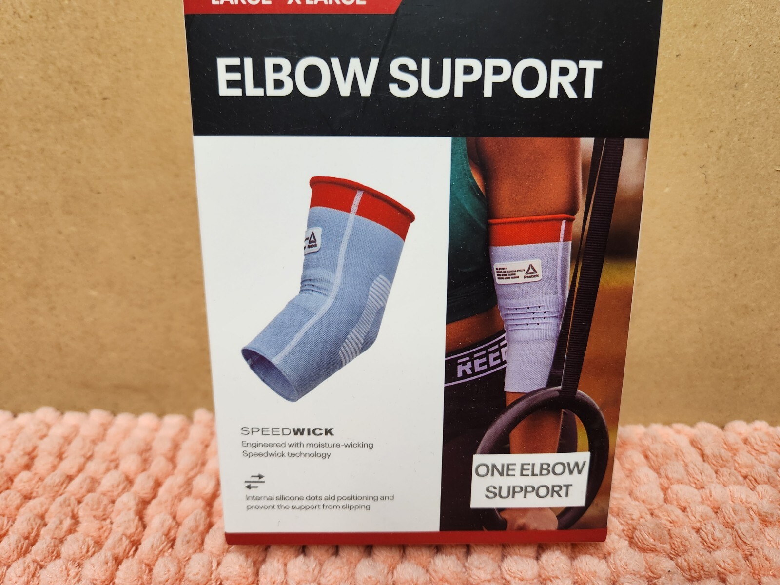 Reebok SpeedWick Elbow Support Sleeve Sz Large/XL Reebok Fitness Sleeve NEW