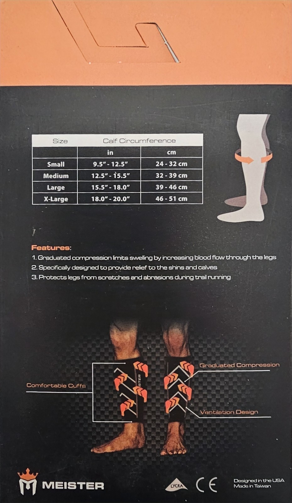 Meister Graduated Compression Leg Sleeves (Pair)