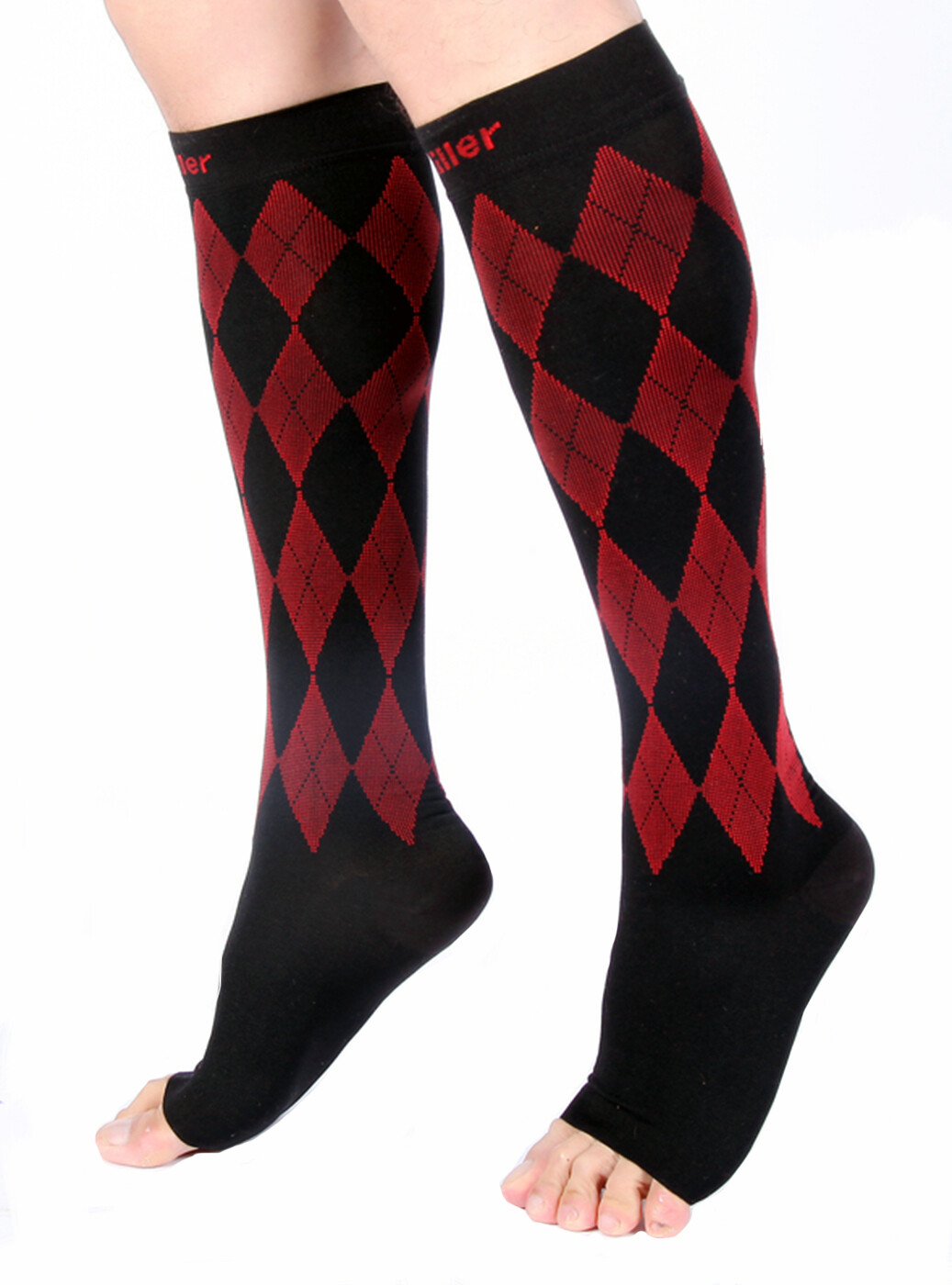 Doc Miller 20-30MMHG Open Toe Compression Stockings Relieve Varicose Pain Relief