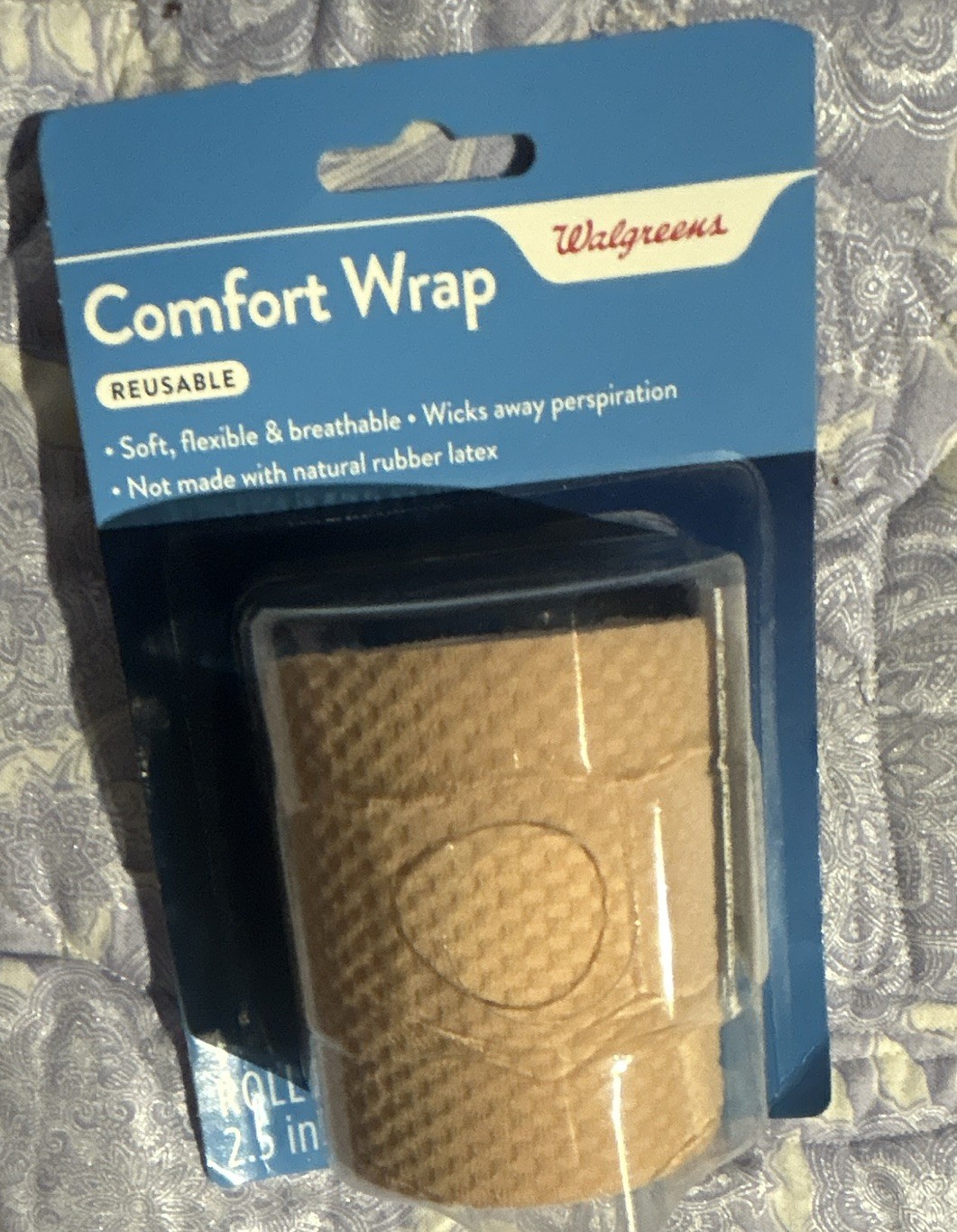 Walgreens Comfort Wrap 2.5 x 60 Beige Foam Compression Support, Reusable Sealed