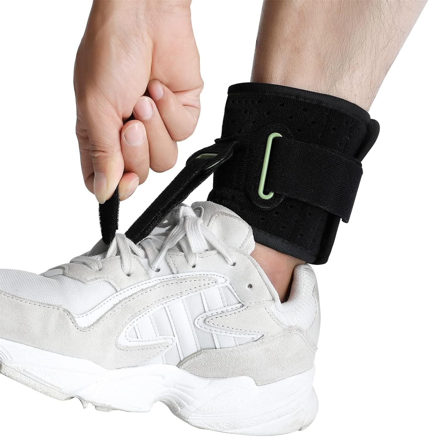 Adjustable Drop Foot Brace Up AFO 1 Count (Pack of 1), Black