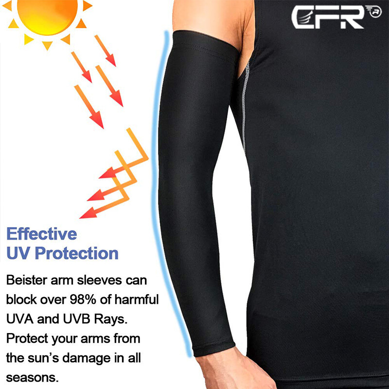 Compression Elbow Support Thigh Arm Sleeve Brace Anti Sun UV For Men Women M-2XL