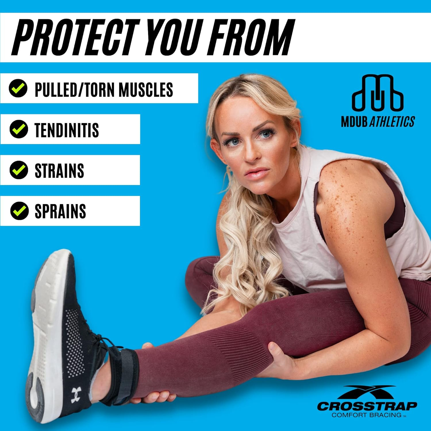 Achilles Strap – Ankle Support for Achilles Tendonitis – Support Brace for Men a
