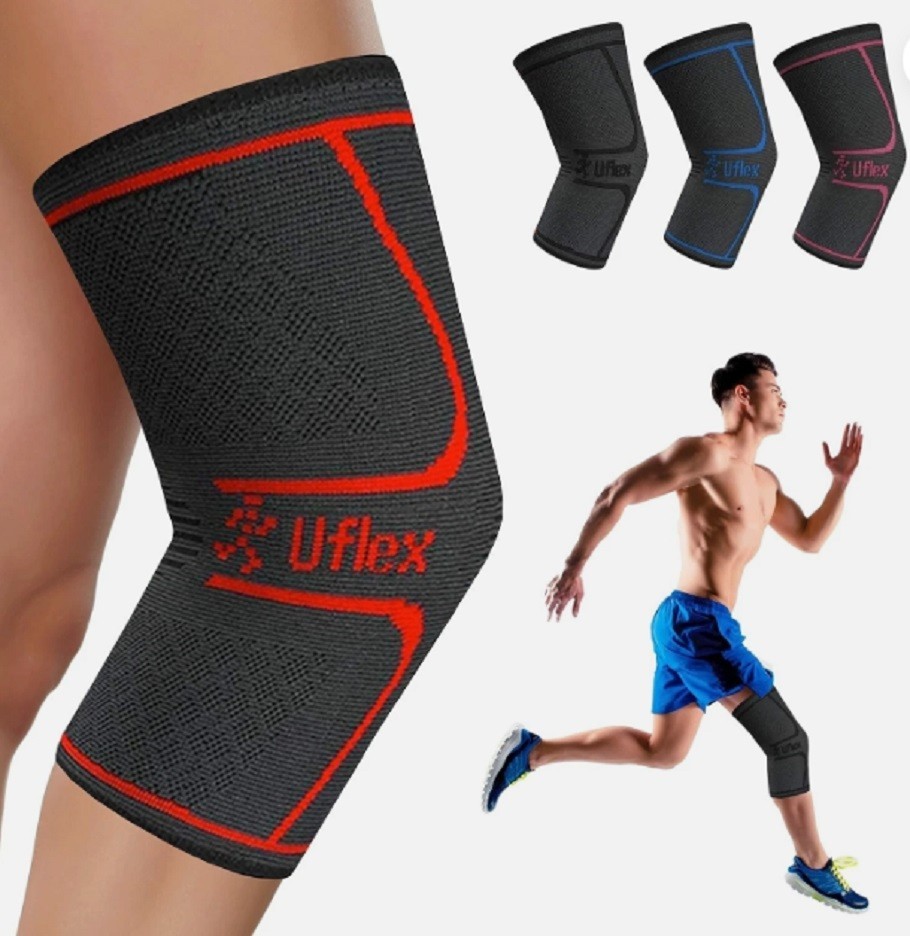 UFlex Knee Compression Sleeve Athletic Performance Support Recovery Large Sealed