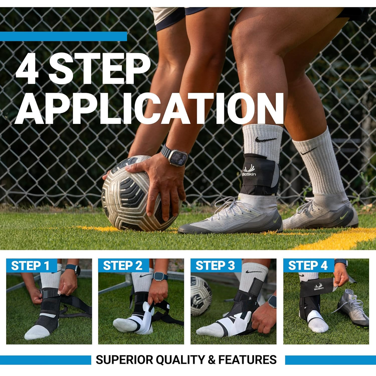 Trilok Ankle Brace – Sprained Ankle & Plantar Fasciitis Support, Figure-8 Stabil
