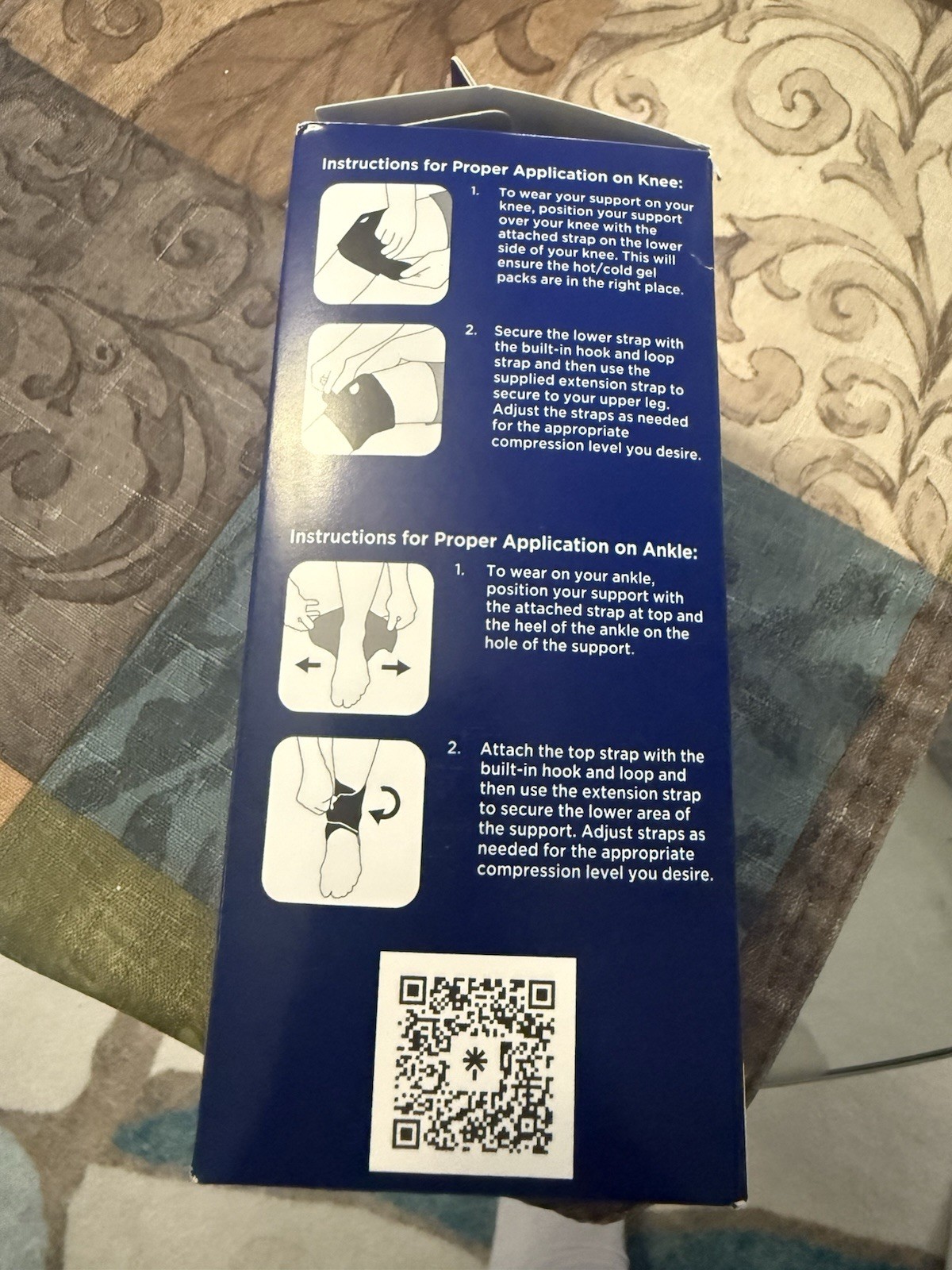 Walgreens Adjustable Knee & Ankle Support One Size Fits All Left or Right *READ*